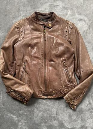 Куртка шкіряна massimo dutti