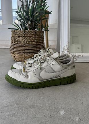 Кросівки чоловічі nike air dunk low jumbo phantom chlorophyll green 47 розмір
