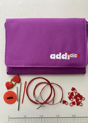 Набір спиць у чохлі addi click lace long/ адді клік лейс лонг у чохлі 760-2 2