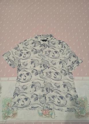 Рубашка allsaints 100% viscose