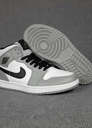 Nike air j0rdan 1 белые с серым sin