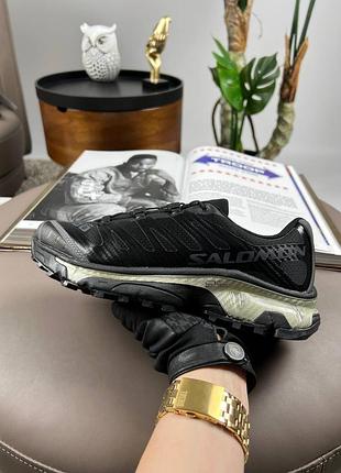 Мужские кроссовки salomon xt-4 carbon black grey silver роспись