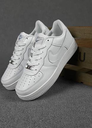 N1ke air force белые с теснением sin