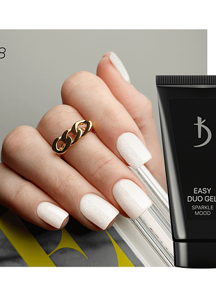 Акрил-гель kodi easy duo gel sparkle mood 30 мл №08 (молочний з рожевим шиммером)  20116132