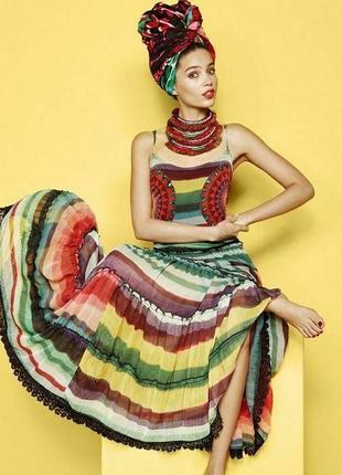 Длинное платье сарафан разноцветный  desigual (размер 34-36)