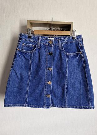 Женская джинсовая короткая юбка river island размер 36