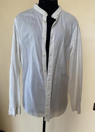 Сорочка чоловіча  , bershka, білого кольору , розмір s,котон  100%, в ідеальному стані , без дефектів .