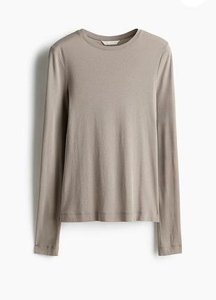 Хлопковый лонг лонгслив h&amp;m, p. xl, футболка с длинным рукавом