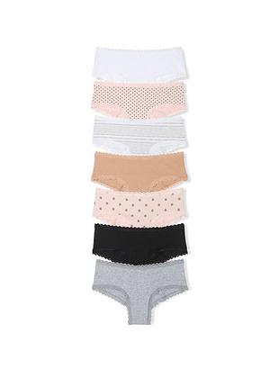 Набір 7 шт бавовняних трусиків victoria’s secret оригінал розмір м
