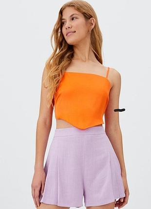 Топ помаранчевий stradivarius