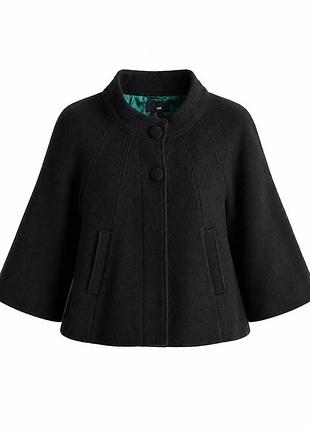 Жіноче чорне коротке пальто h&m