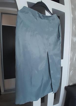 Юбка миди с разрезом,юбка h&amp;m s