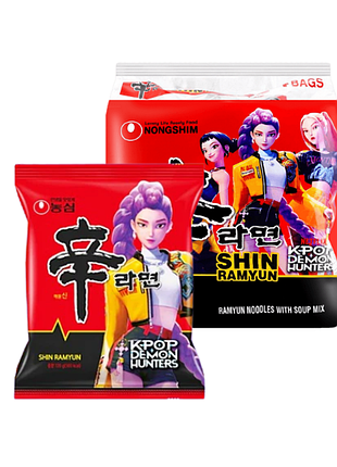 Локшина nongshim x kpop demon hunters shin ramyun 120g