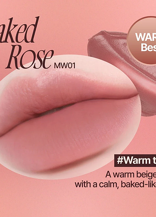 Rose obsession stay-fit lip tint baked rose fwee