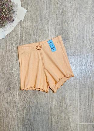 Дитячі шорти в рубчик для дівчинки 98 см primark помаранчеві