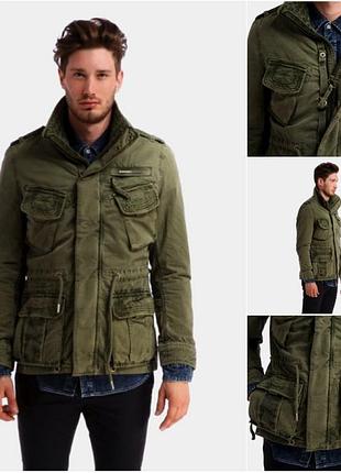 Куртка мужская superdry в стиле милитари, куртка-парка, пальто оригинал