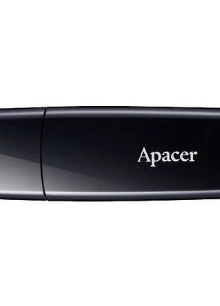 Флеш-накопитель, флешка apacer usb2.0 ah336 64gb black (ap64gah336b-1)
