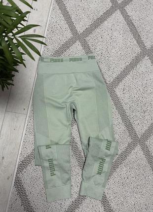 Легінси лосіни puma evo knit фісташкові