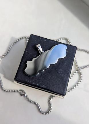 Кулон  silver mf doom 7