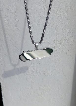 Кулон  silver mf doom 10
