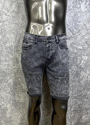 Denim co. шорты 34 m-l размер джинсовые черные