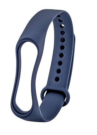 Ремешок на xiaomi mi band 4 темно-синий