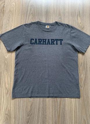 Мужская оригинальная хлопковая футболка с принтом carhartt college