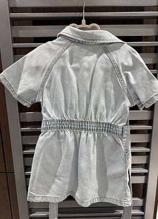Zara джинсовое платье на девочку 3