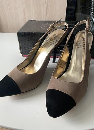 Новые элегантные туфли босоножки слингбеки valentin y. размер 38-38,5