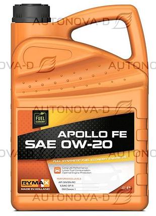 Моторное масло rymax apollo fе 0w-20, 4л. (252855)