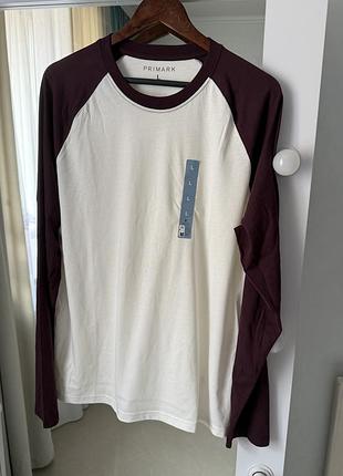 Чоловічий лонгслів реглан primark розмір л 6
