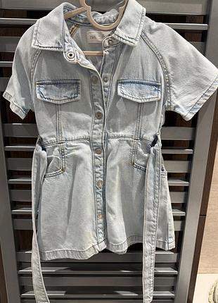 Zara джинсовое платье на девочку