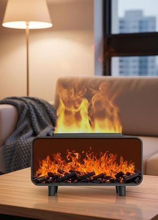 Увлажнитель воздуха камин vintage fireplace с аромадиффузором и эффектом пламени