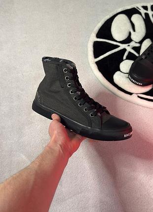 Кеди balenciaga paris black "high" 41-45
