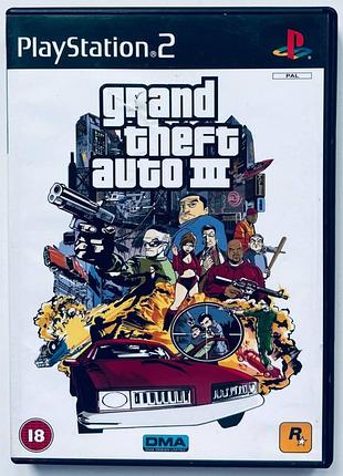 Grand theft auto iii, б/у, английская версия - диск для playstation 2