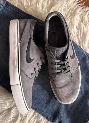 Кеди — nike sb zoom stefan janoski сірого кольору рр 42.5 27 см