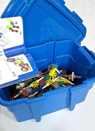 Великий ящик контейнер конструктор knex 600 деталей