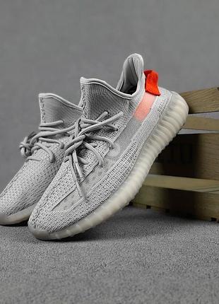Ad1das yeezy boost 350 серые с оранжевым