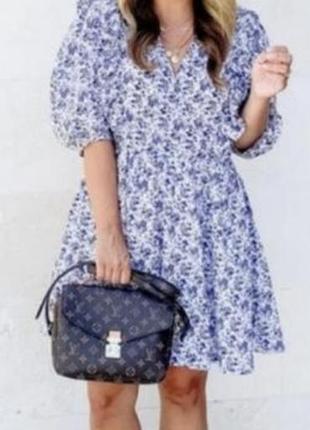 Хлопковое платье миди от h&m 3
