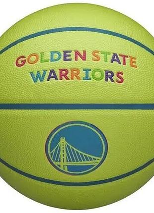 Мяч баскетбольный wilson nba team neon golden state warriors размер 7 композитная кожа (wz4037403xb)