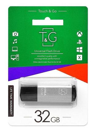 Usb флэш-накопитель t&g 32gb vega 121 серый