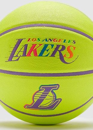 Мяч баскетбольный wilson nba team neon lakers размер 7 композитная кожа (wz4037404xb)