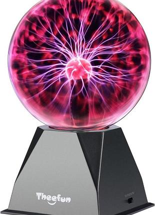Плазменный шар magic plasma light theefun nx-ps-8, декоративный ночник, реакция на прикосновение, usb питания