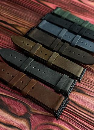 Кожаный ремешок для apple watch