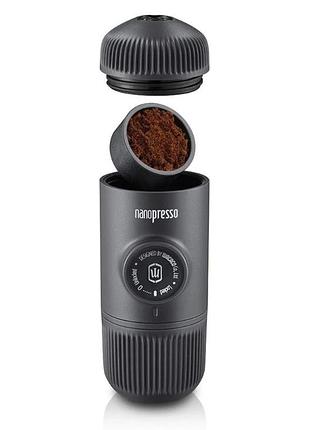 Портативная эспрессо-кофеварка wacaco nanopresso+ с адаптером для капсулы