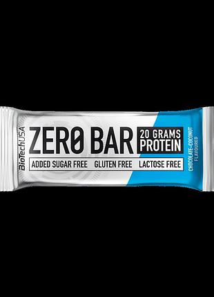 Протеїновий батончик zero bar biotech usa шоколад-кокос