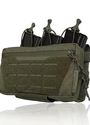 Админ-подсумок под 3 ак/ar specprom олива оливковый molle cordura 1000d