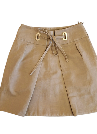 Бежевая юбка chloe a-силуэт, размер 36 eur/38 франция.