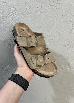 Шльопанці жіночі jack wills suede grey | оригінал
