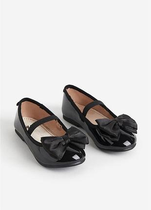 Туфлі балетки з бантиком h&m